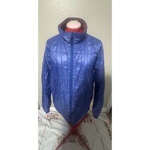 Cotopaxi Kusa Insulated Jacket Womens Reversible Blue Brown Llama‎ Fill Outdoor